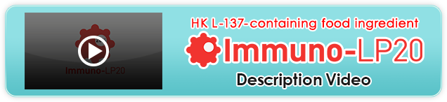 HK L-137-containing food ingredient Immuno-LP20 Descriptio Video